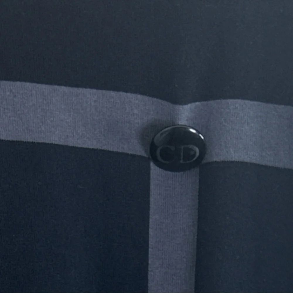 Christian Dior Parfums CD Uniform Black Silk-Cotton Sweater Medium